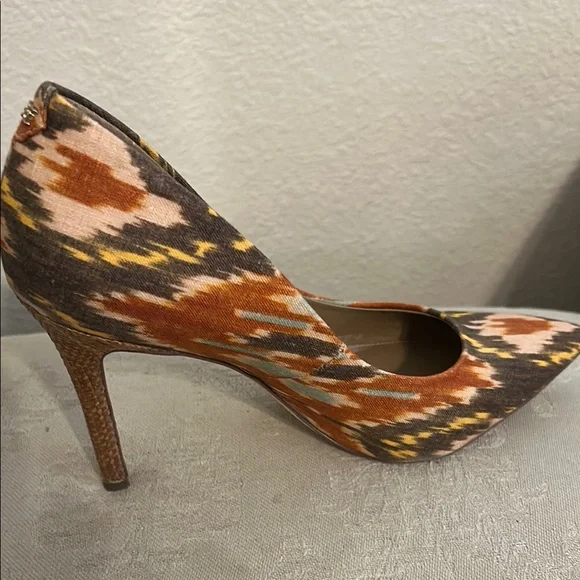 Sam Edelman Hazel Heels - Sunset Orange Multi - Picture 5 of 8